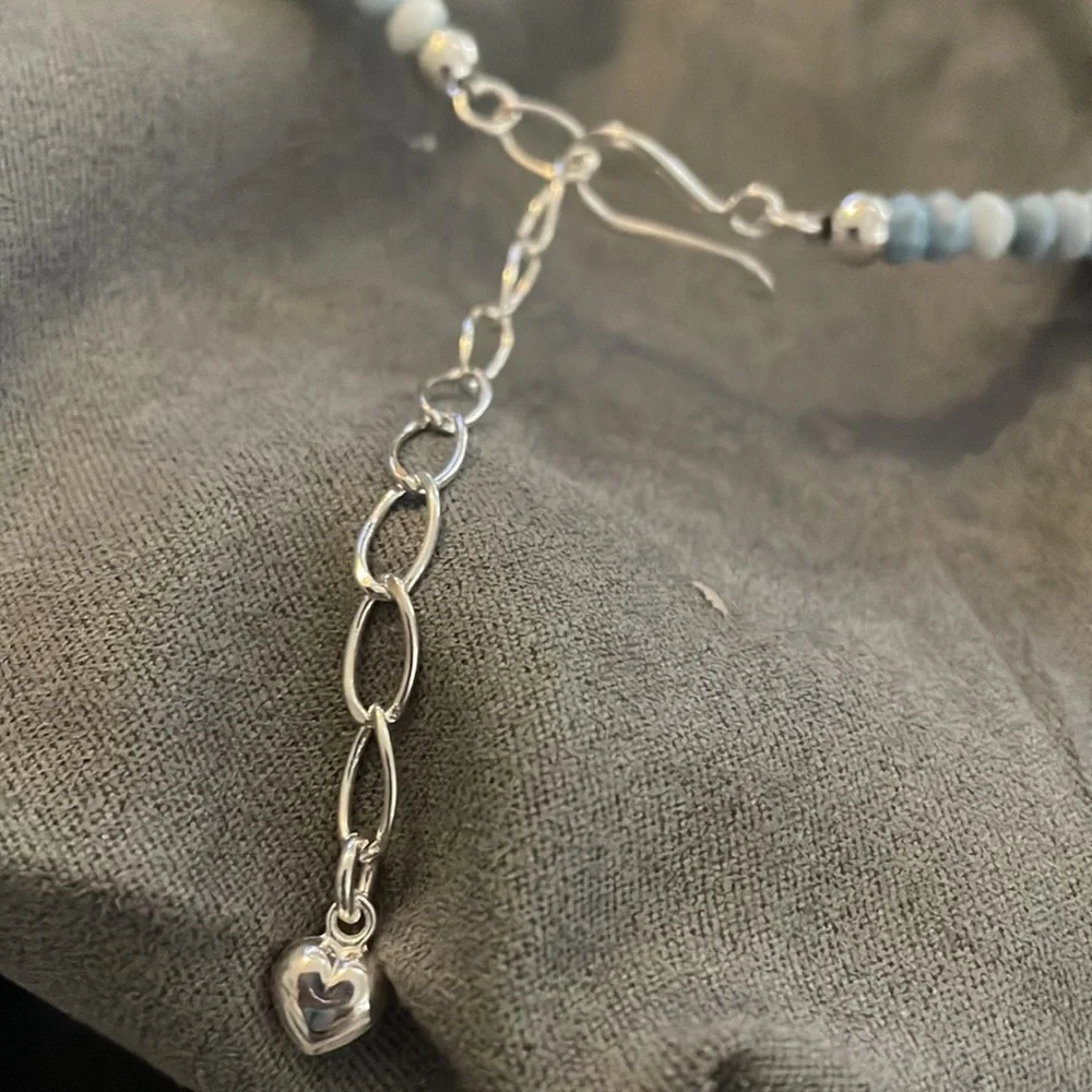 Blue Opal Bead with sterling silver accents Necklace by Jay King - Picture 11 of 13